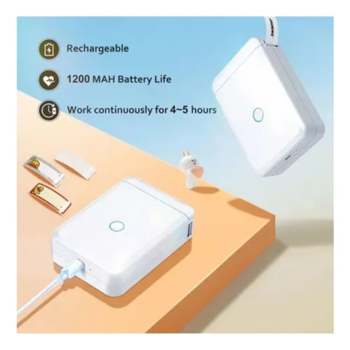Mini Impresora Label Maker Recargable